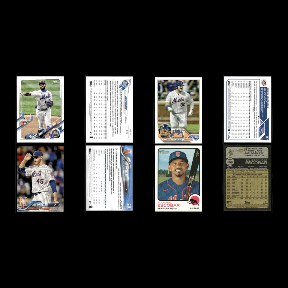 Lote de 25 tarjetas de béisbol de los Mets de Nueva York Donruss Optic Bobby San Valentín casi nuevo béisbol Foto 4 de 4