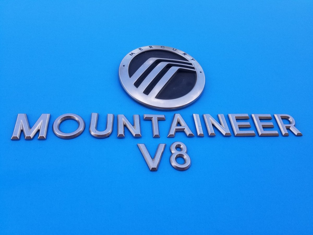 02 03 04 05 MERCURY MOUNTAINEER V8 REAR LID EMBLEM BADGE SYMBOL