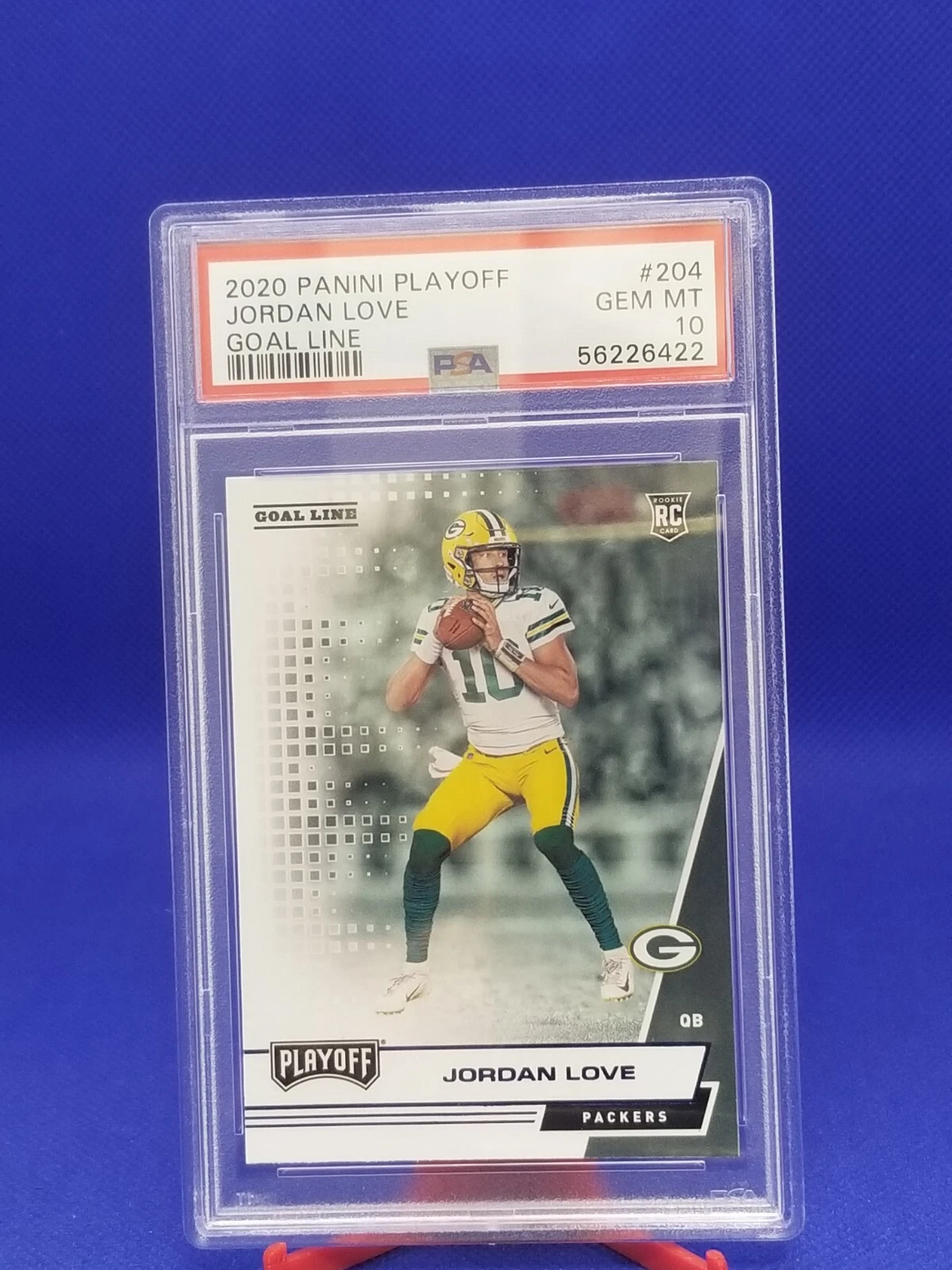 Jordan Love Panini Playoff #204 Goal Line