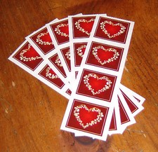 Mrs. Grossman Lot of Five PhotoEssence Sticker Sheets  Lily of the Valley Heart