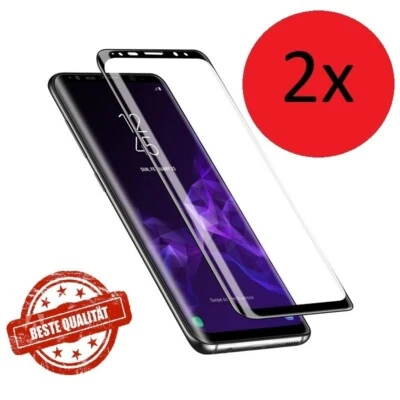 BOOS24 2x Samsung Galaxy S8 S9 S10 Plus 3D Panzerfolie 9H Schutzglas Displayschutz FULL