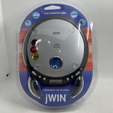 Personal CD Player w Headphones Factory Sealed jWIN JX-CD335SIL CD-R Compatible