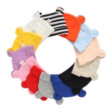 Cute Baby Hat Elastic Baby Cotton Soft Newborn Beanie Cap for Girls Boys Hat