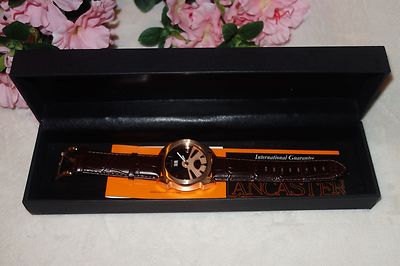 Lancaster Men's Lanza rose Gold and Brown Dial Watch NEW
