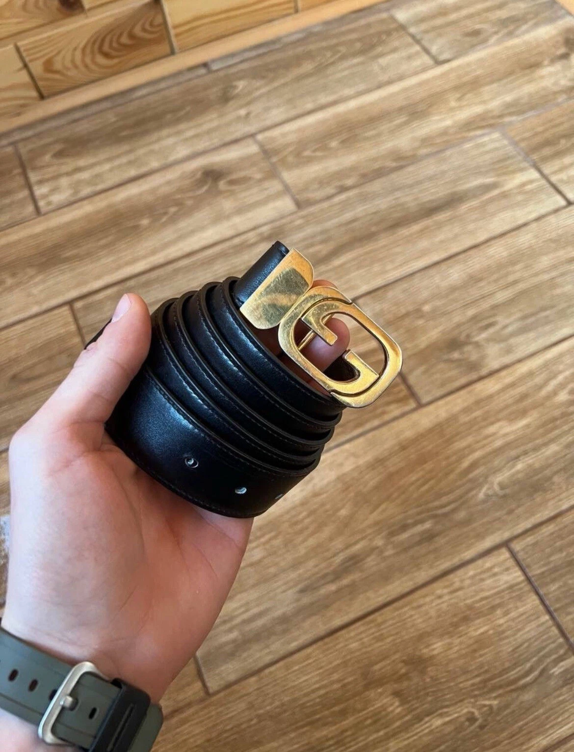 Ceinture Gucci réversible logo GG ceinture bicolore