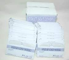 Disposable Toilet Seat Covers 20 Packs of 250 Sheets Per Pack; Recycled Paper 