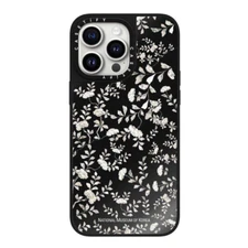Casetify Mirror White Floral Phone Case-suitable for iphone 14/15 pro/max