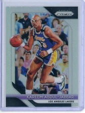 2018-19 Panini Prizm Kareem Abdul-Jabbar 115 Silver Prizm Los Angeles Lakers HOF