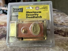 Segal SE 13312 Rim Deadlatch Maximum Security KEY LOCK Solid Bronze NEW