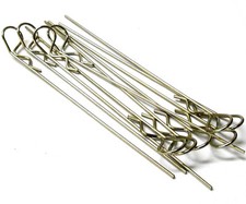 1/8 Scale Large Silver Car Body RC Buggy Shell Post Cover Clips x 10 120mm