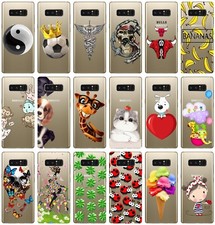 CUSTODIA COVER MORBIDA TRASPARENTE IN TPU PER SAMSUNG NOTE 8 SM N950F FANT. T4