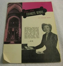 Ethel Smith's Favorite Hymns For Hammond Organ Vintage Book 1948