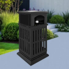 Outdoor Trash Can Commercial Garbage Bin Heavy Duty Yard Garage Waste Container