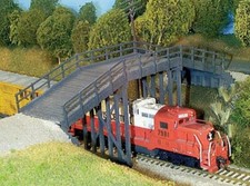 COUNTRY ROAD WOOD / TIMBER ROADWAY BRIDGE or ...