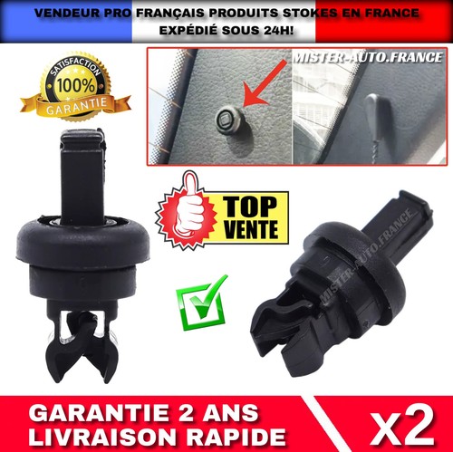 x2 Clips Fixation Plage Arrière ✅Coffre RENAULT ★CLIO MEGANE SCENIC LAGUNA MODUS - Imagen 1 de 17