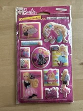 Barbie Puffy Stickers 2 Sheets Stickety Doo Da Craft Scrapbook 2012 Rare