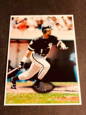 1995 St. Club OVERSIZE NO FOIL WHITE BORDER PROOF Lance Johnson White Sox #173