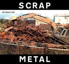 SCRAP METAL SUPER-realistic metal SCALE DETAIL PLA material HO scale USA-made