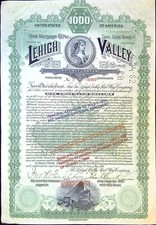 Lehigh Valley Railway Compagny 4 1/2% Gold (6707)