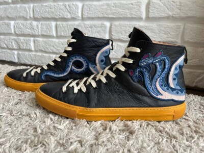 Mens sneakers Gucci Major Web Dragon Embroidered Leather