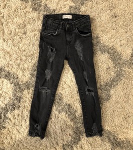 black ripped jeans ebay