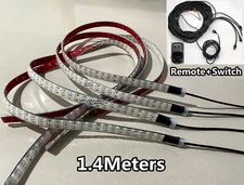 JHB 4PCS 1.4Meters TRIPLE ROW Strobe WHITE LED Strips for 17.5" Wheel Rim Lights