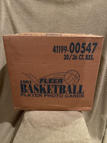 1991-92 Fleer Series 1 Basketball 20 Box Factory Sealed Case - Bild 5 von 9