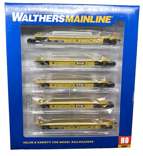 Walthers MainLine 910-55625 TTX DTTX 740833 Thrall 5 unidades reconstruido 40' pozo coche | Condition: New