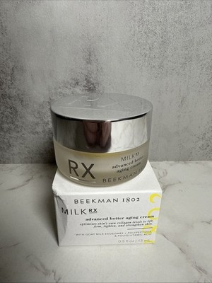 BEEKMAN 1802 MILK RX ADVANCED BETTER AGING CREAM  .50 OZ new NIB