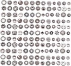 270Pcs Silver Metal Spacer Beads for Jewelry Making, Bracelet Earrings Necklace