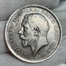 1916 George V .925 Silver Half Crown Coin - High Grade