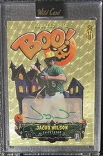 Jacob Wilson ~ 2025 Wild Card Haunted Hits Boo! Gold Vinyl True #1/1 Auto RC