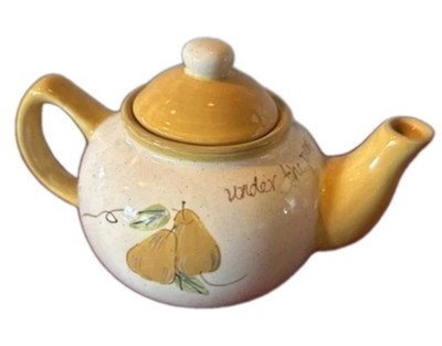 Boyds Bears ''Under The Pear Tree'' Teapot, Bearware Pottery New In Box #654623