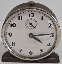 Vintage Westclox Wind-Up Alarm Clock For Repair As-Is Made in USA