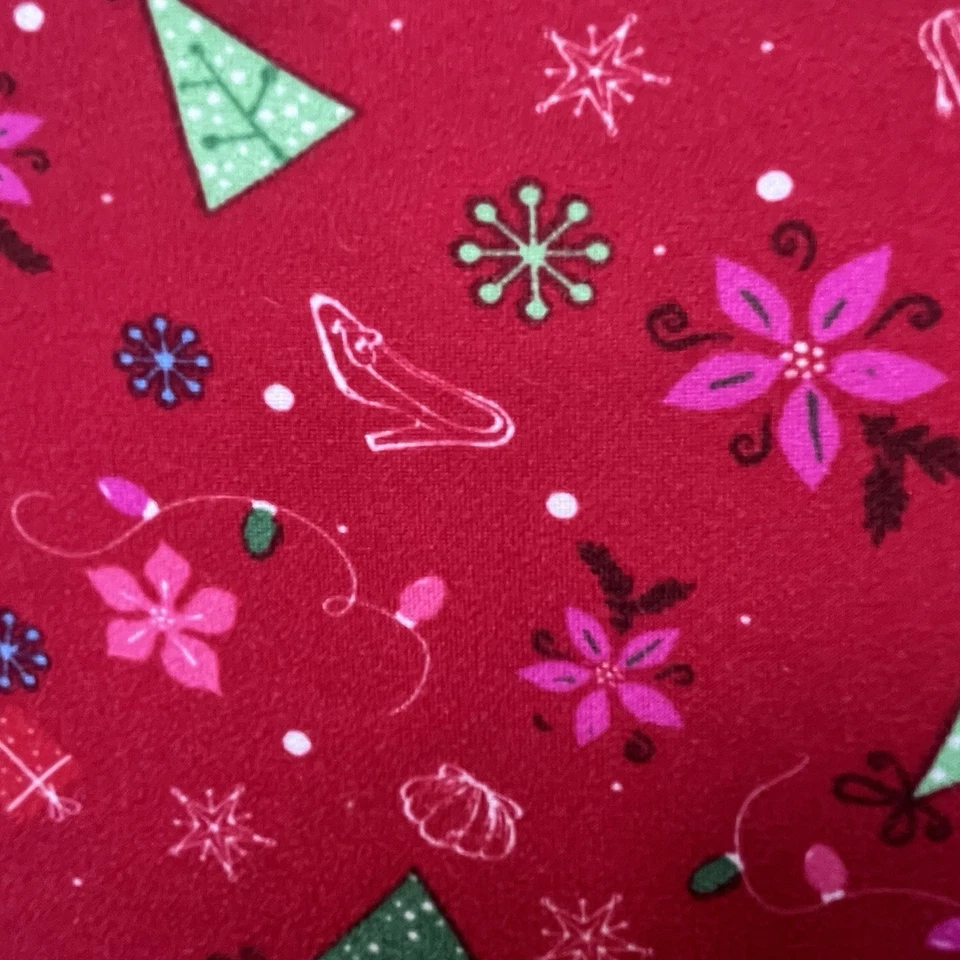 GIRLS DISNEY 10/12 CHRISTMAS DRESS SHORT SLEEVE Cinderella Ariel Belle Mrs Potts - Image 4 of 4