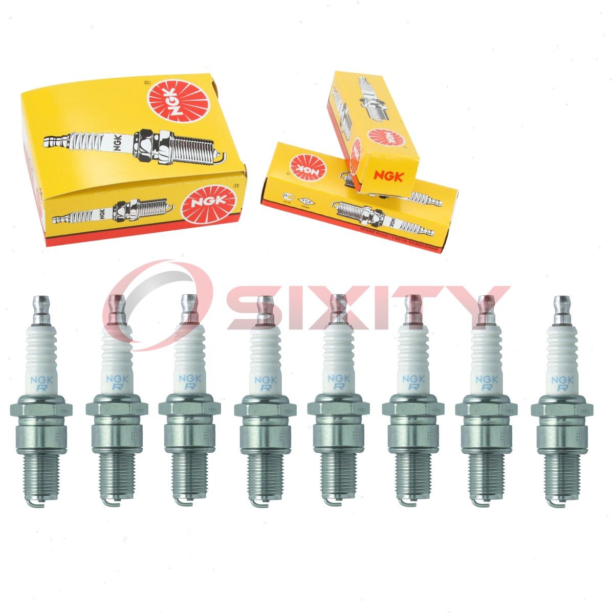 8 pc NGK 5866 BR5ES Standard Spark Plugs for WR9CC WR9C WR8CP WR8CC WR8C ar