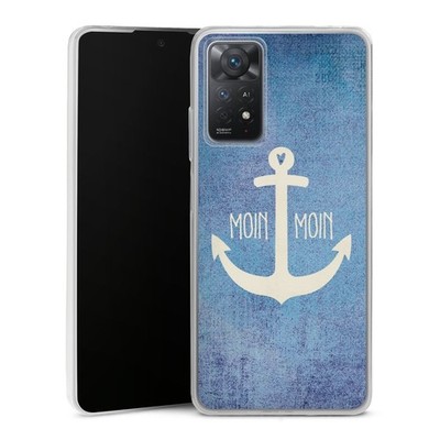 Slim Hülle für Xiaomi Redmi Note 11 Pro 5G Anker Blau maritim