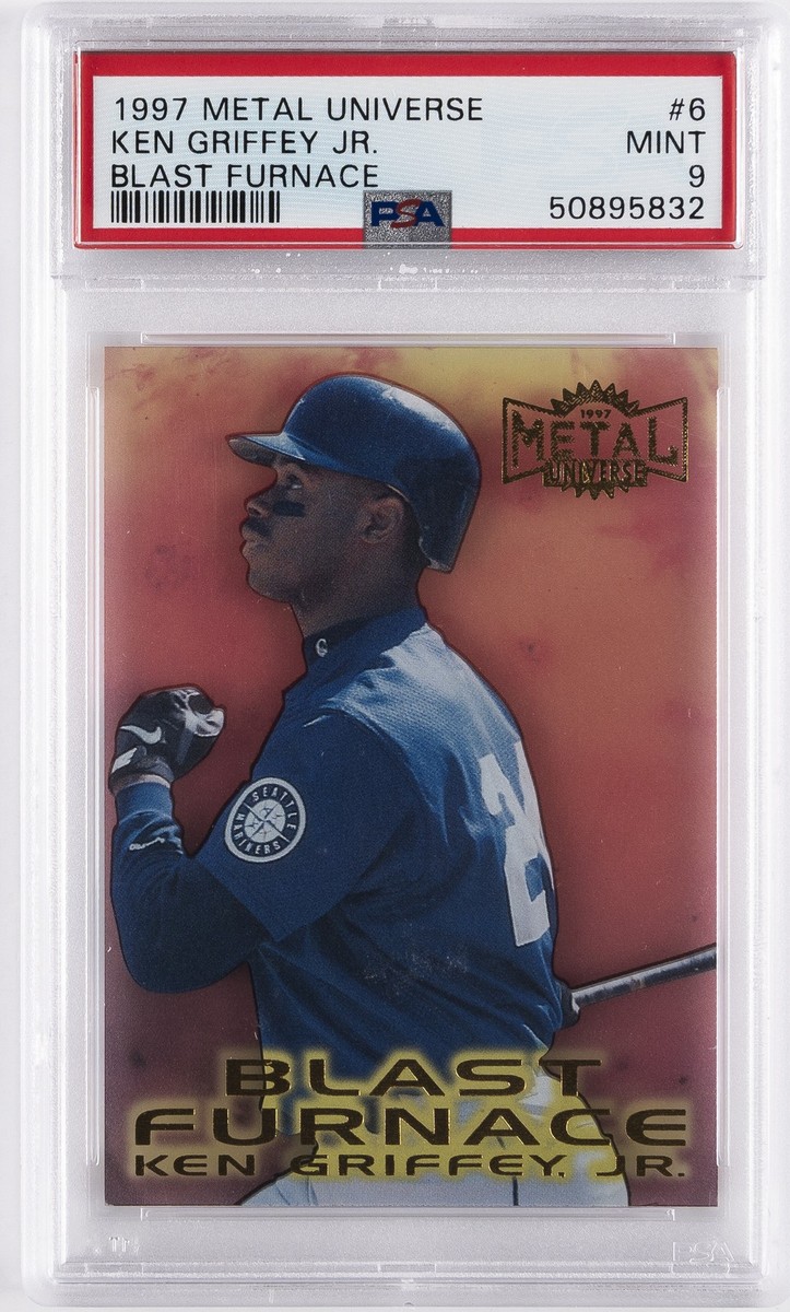 1997 METAL UNIVERSE BLAST FURNACE #6 KEN GRIFFEY JR. PSA 9 | eBay