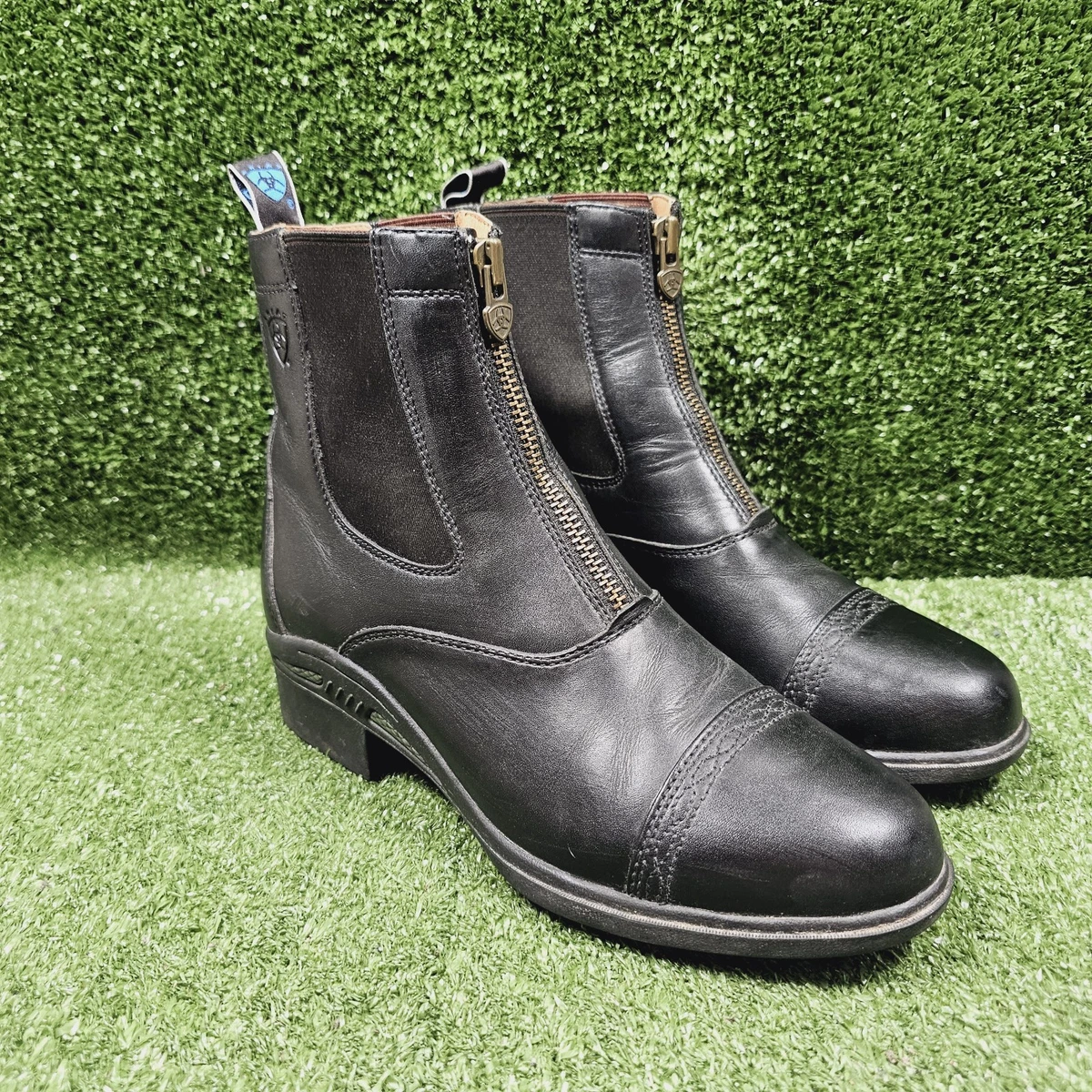 PRO ARIAT Size 8B Black Leather Pull On Ankle Boots #59105 Ariat Women main image 3