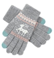 Winter Wool Fingerless Gloves for Women Men