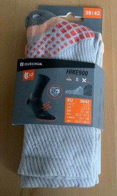 Decathlon Quechua 2 Paar Sportsocken/Wandersocken Hike900 Gr39-42 neu+ovp NP:25 