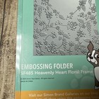 Simon Says Stamp Heavenly Heart Floral Frame Embossing Folder~~~New in Package — photo 3