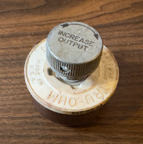 Tru-Ohm Rheostat Type R-50 35 ohm .10 amp Insulated for 300V