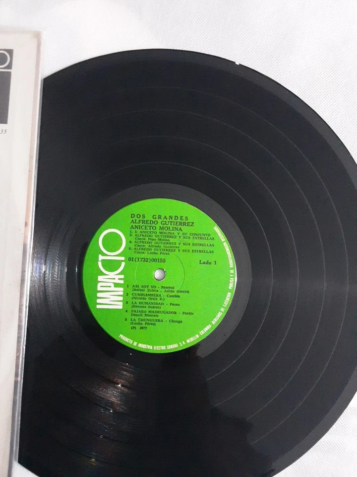 Dos Grandes Alfredo Gutierrez Y Aniceto Molina Vinyl Impacto Records 1977 - Image 4 of 4