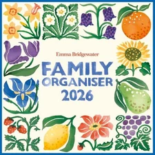 2026 Emma Bridgewater Fruit and Flowers Tiles Wall Planner by Carousel Calendars