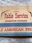 Vintage New in Box 1960s Anchor Hocking 11 Piece Early American Table Service