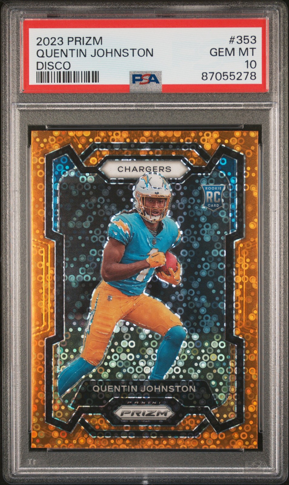 Quentin Johnston Panini Prizm #353 Disco