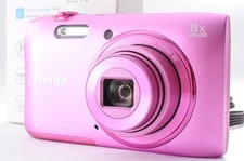 Nikon COOLPIX S3600 Pink 20.0MP 8x Zoom Compact Digital Camera from Japan