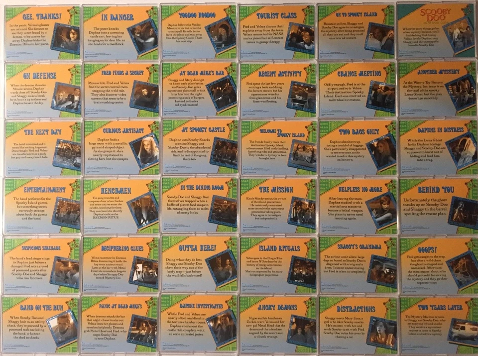 Scooby Doo Movie 1 Base Card Set 72 Cards Inkworks 2002 - Image 3 of 4