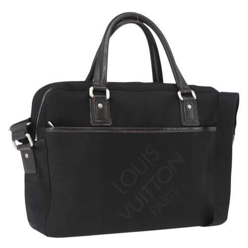 LOUIS VUITTON Damier Geant Yak Business Bag 2way Black Noir M93082 Auth ARZ127